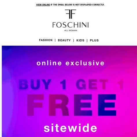 foschini buy one get free.